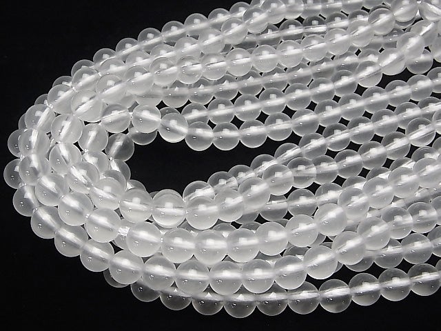 Milky Quartz AAA Round 10 mm [2 mm hole] half or 1 strand beads (aprx.15 inch / 36 cm)