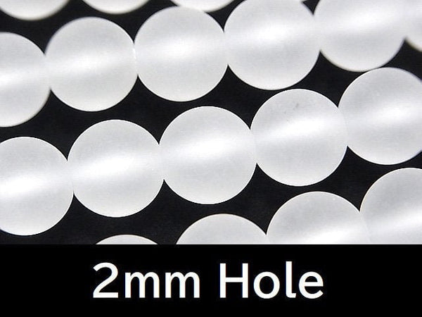 Frosted Quartz AAA Round 10mm(-11mm) [2mm hole] half or 1strand beads (aprx.15inch/36cm)