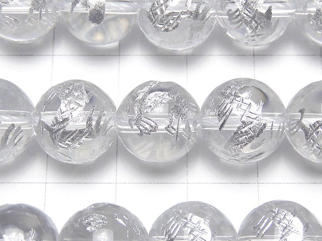 [Video] Silver! Dragon (Four Divine Beasts) Carved! Crystal AAA Round 10,12,14,16mm 1/4 or 1strand