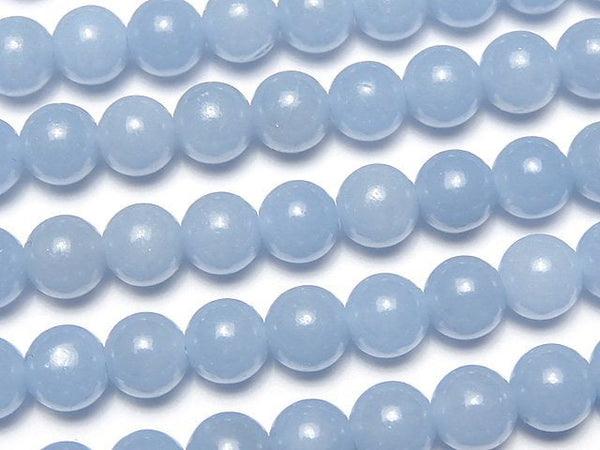 Angelite AAA- Round 6mm 1strand beads (aprx.15inch/36cm)
