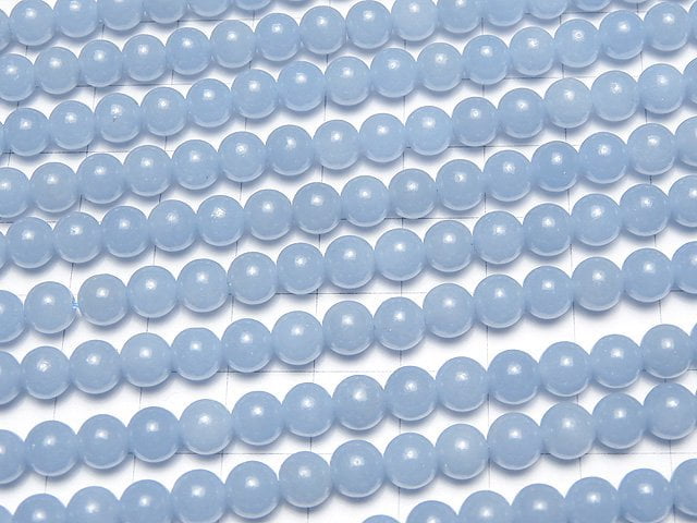 Angelite AAA- Round 6mm 1strand beads (aprx.15inch/36cm)