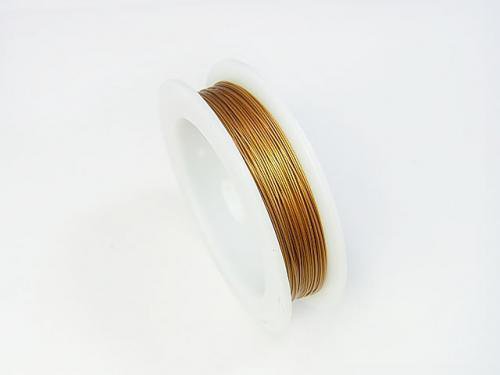 Beadalon 7-strand wire satin gold
