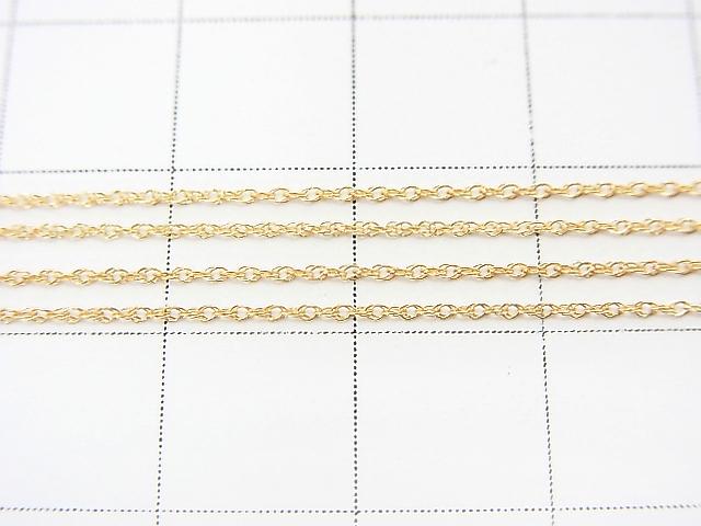 [K14 Yellow Gold] Necklace Rope Chain [40cm] [45cm] 1pc