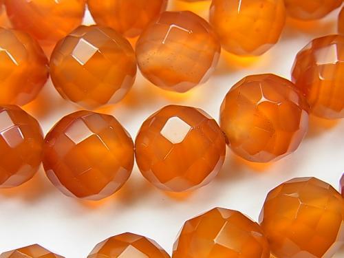 1strand $9.79! Carnelian AAA- 64Faceted Round 12mm 1strand (aprx.15inch/38cm)