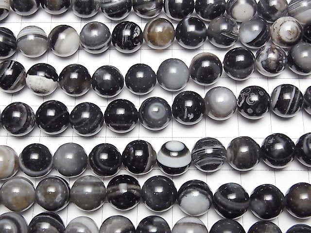 [Video]Tibetan Agate (Eye Agate) Round 10mm 1strand beads (aprx.15inch/37cm)