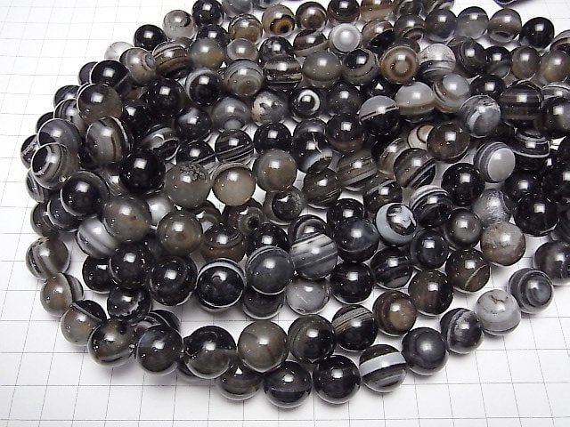 [Video]Tibetan Agate (Eye Agate) Round 14mm half or 1strand beads (aprx.15inch/36cm)