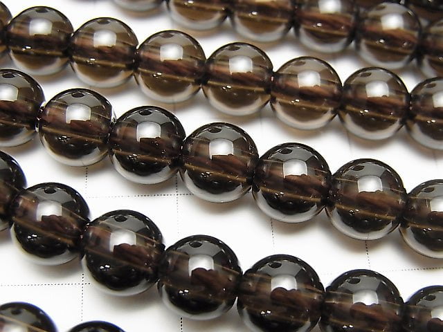 Smoky Quartz AAA Round 8mm [2mm hole] half or 1strand beads (aprx.15inch/37cm)