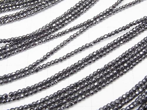 Magnetic!  1strand $8.79! Hematite  Faceted Round 2mm  1strand (aprx.15inch/38cm)