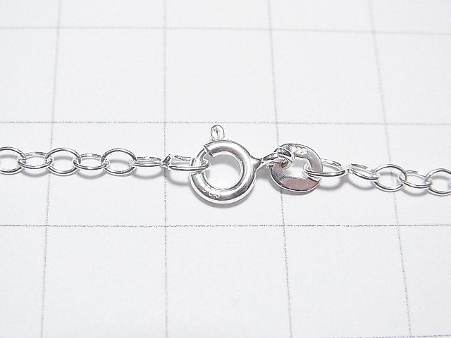 Silver925 Long Cable Chain 2.5mm Pure Silver Finish [38cm][40cm][45cm][50cm][60cm] Necklace 1pc