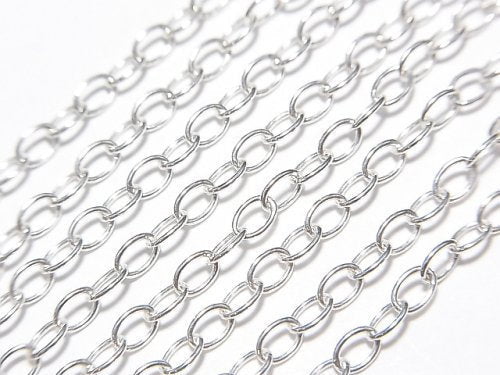 Silver925 Long Cable Chain 2.8mm Pure Silver Finish [40cm][45cm][50cm][60cm] Necklace 1pc