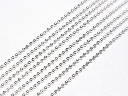 Silver925 Ball Chain 1.0mm Sterling Silver Finish [40cm][45cm][50cm] Necklace 1pc
