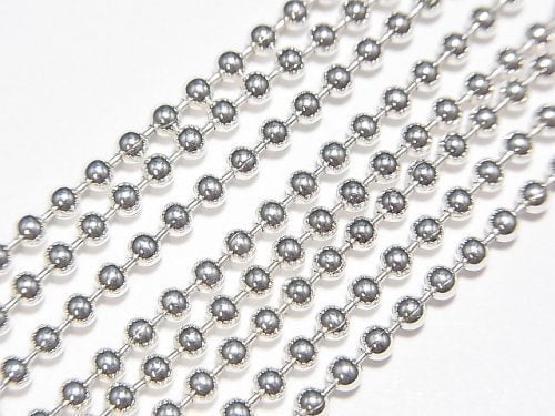Silver925 Ball Chain 2.3mm Pure Silver Finish [38cm][40cm][45cm][50cm] Necklace 1pc