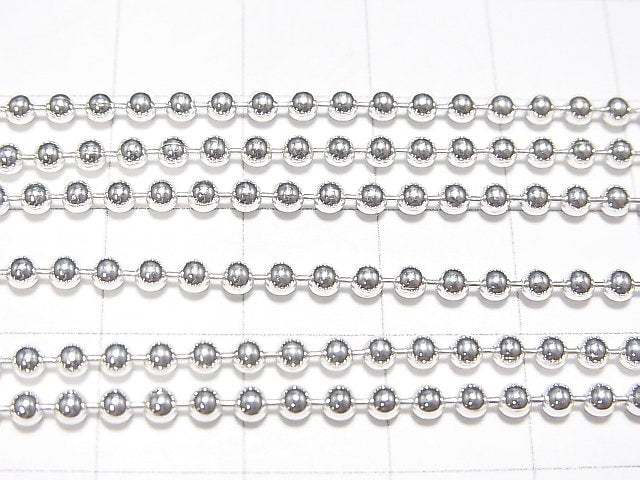 Silver925 Ball Chain 2.3mm Pure Silver Finish [38cm][40cm][45cm][50cm] Necklace 1pc