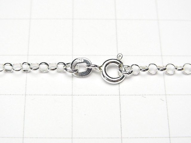 Silver925 Rolo Chain 2.5mm Sterling Silver Finish [38cm][40cm][45cm][50cm][60cm] Necklace 1pc