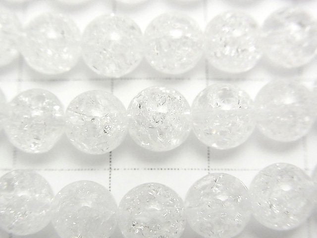 [Video]Cracked Crystal Round 6mm 1strand beads (aprx.15inch/36cm)