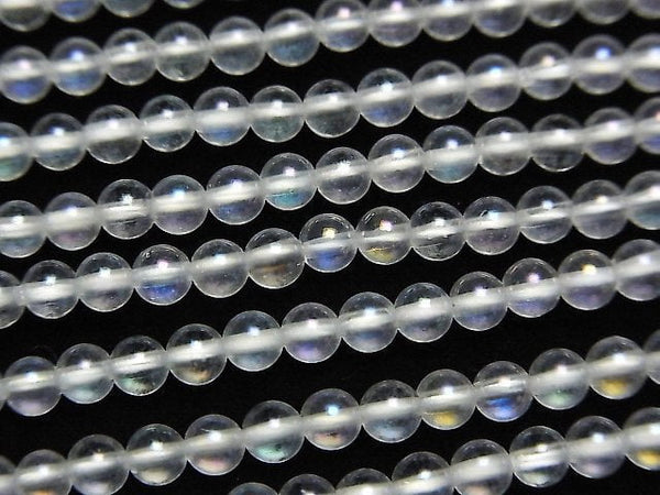 [Video] Aqua Crystal Round 3mm 1strand beads (aprx.15inch / 37cm)