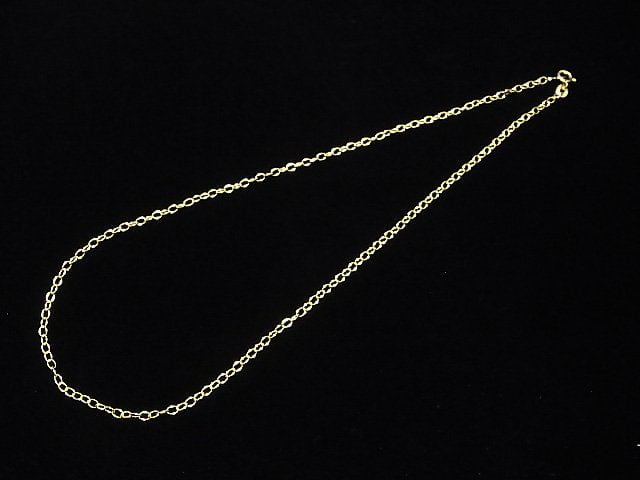 Silver925 Long Cable Chain 2.5mm 18KGP [38cm][40cm][45cm][50cm][60cm] Necklace 1pc