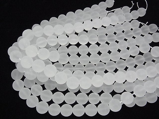 Frosted Crystal Quartz AAA Round 14mm 1/4 or 1strand beads (aprx.15inch/37cm)