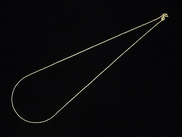 Silver925 Ball Chain 1mm 18KGP [40cm][45cm][50cm] Necklace 1pc