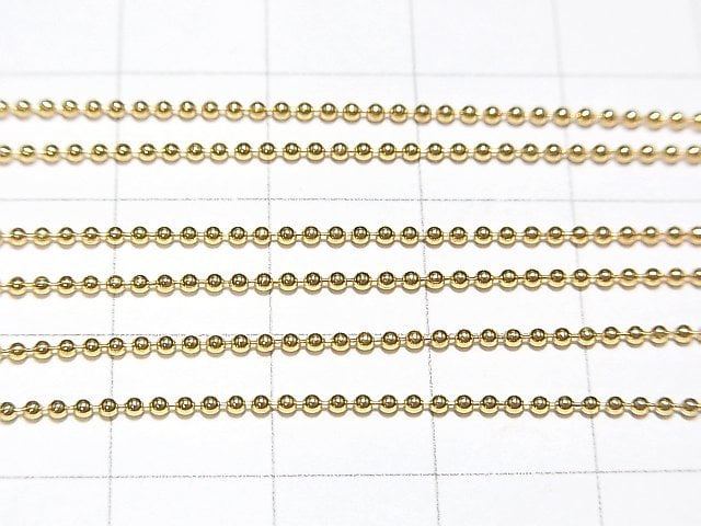 Silver925 Ball Chain 1.2mm 18KGP [38cm][40cm][45cm][50cm] Necklace 1pc