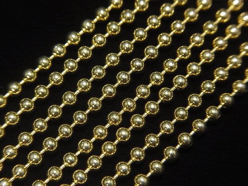Silver925 Ball Chain 2.3mm 18KGP [38cm][40cm][45cm][50cm] Necklace 1pc