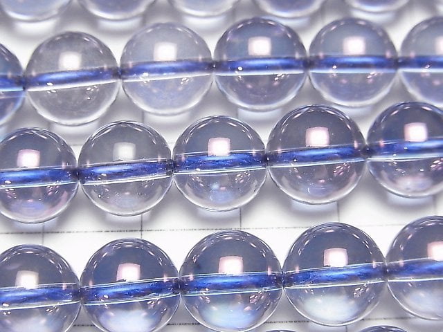 Cosmo Aura Crystal Quartz  Round 10mm half or 1strand beads (aprx.15inch/38cm)