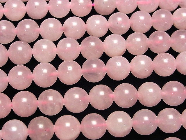 [Video]  Rose Quartz  Round 10mm 1strand beads (aprx.14inch/35cm)