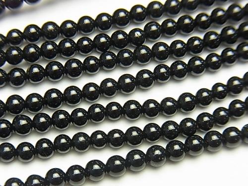 1strand $11.79! Black Spinel AAA Round 3mm 1strand (aprx.15inch / 38cm)