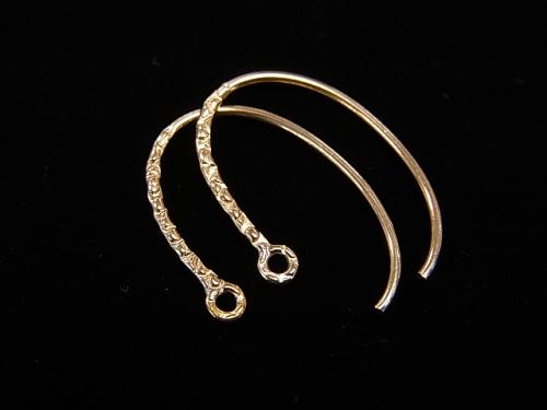 14KGF Oval Earwire 19mm 1pair $7.79!