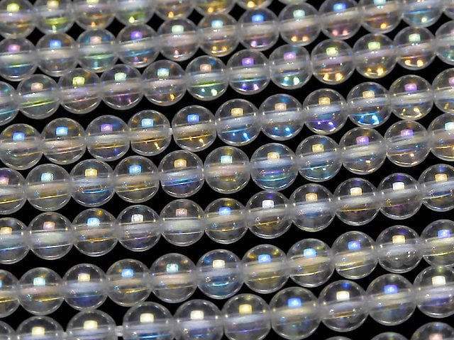 [Video] Aqua Crystal Round 4mm 1strand beads (aprx.15inch / 38cm)
