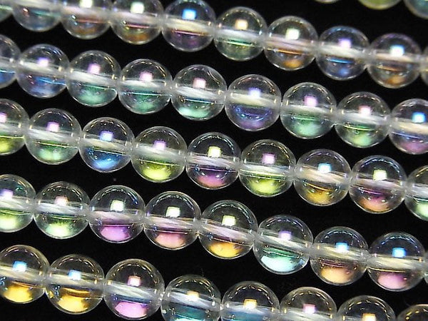 [Video]Aqua Crystal Round 6mm 1strand beads (aprx.15inch/37cm)