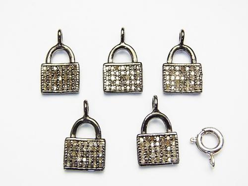 Diamond Handbag (Bag) Motif Charm 11x8x1.5 Silver925 1pc $34.99!