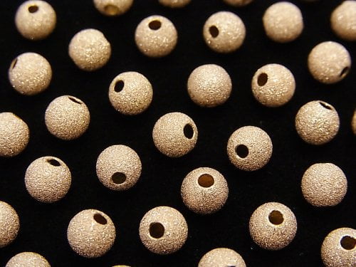 14KGF Stardust Pink Gold Filled Round 3mm, 4mm, 5mm, 6mm 2pcs-!