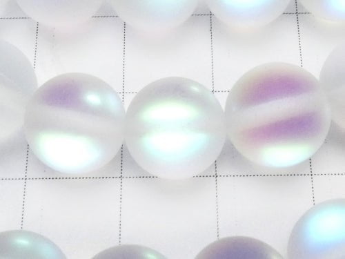 Frost Luna Flash Round 10mm 1strand beads (aprx.14inch/35cm)