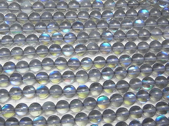 [Video]Blue Luna Flash Round 6mm 1strand beads (aprx.15inch/36cm)