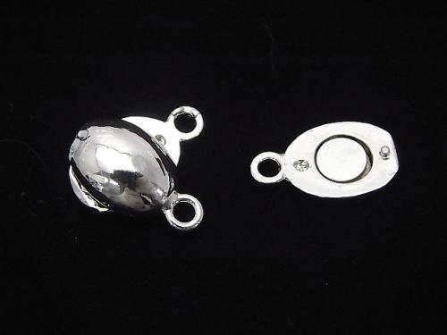 Metal Parts Magnetic Clasp with Jump Ring Oval 22 x 10 x 7 mm 2 pairs $2.79!