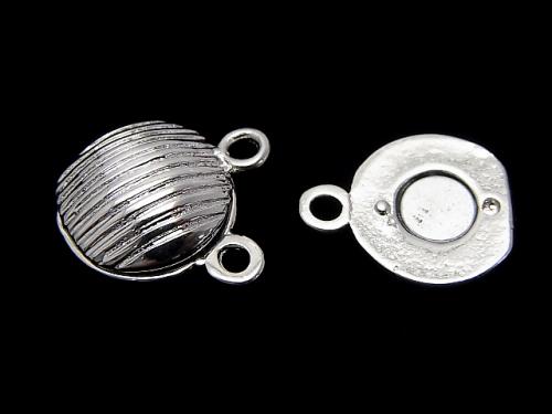 Metal Parts Jump Ring with magnet type clasp line into Coin 22 x 14 x 7 mm 2 pairs $2.99!