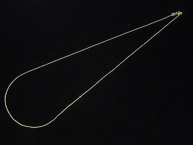 Silver925 Cut Ball Chain 1.0mm 18KGP [40cm][45cm][50cm] Necklace 1pc