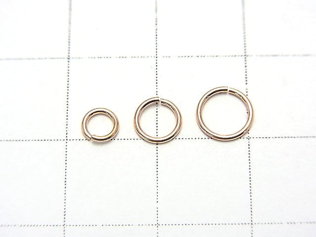 Size selectable! 14KGF Pink Gold Filled Gauge 0.6mm(22GA) Jump Ring 10pcs