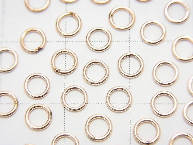 14KGF Pink Gold Filled Ring 0.6mm(22GA)x4mm 10pcs