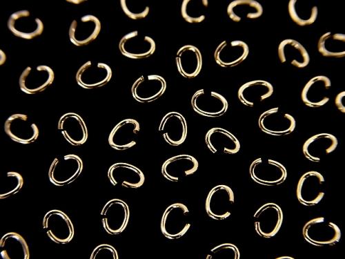 K10YG Oval Jump Ring 0.6x4x3mm 1pc $1.99 - wholesale gemstone beads, gemstones - kenkengems.com