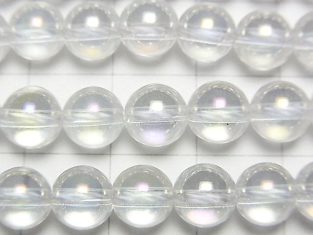 [Video] Aqua Crystal Round 7mm half or 1strand beads (aprx.15inch/37cm)