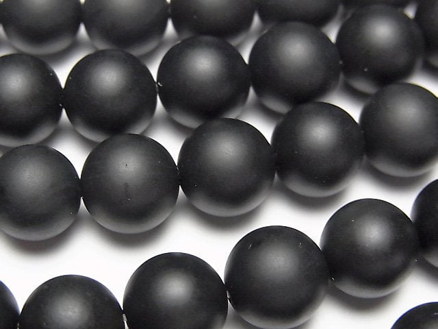 [Video] Sale! Frost Onyx Round 10mm 1strand beads (aprx.15inch / 36cm)
