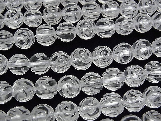 [Video] Crystal AAA Round Rose Cut 10mm 1/4 or 1strand beads (aprx.15inch/36cm)