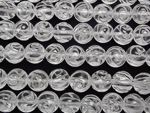 [Video] Crystal AAA Round Rose Cut 12mm 1/4 or 1strand beads (aprx.15inch/36cm)