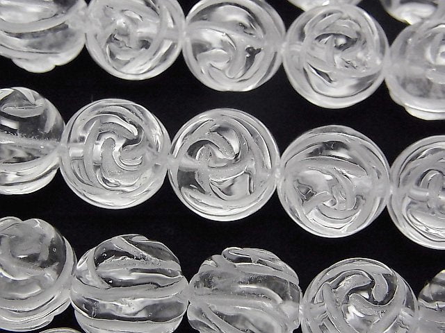 [Video] Crystal AAA Round Rose Cut 14mm 1/4 or 1strand beads (aprx.15inch/36cm)