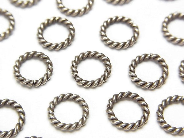 Silver925 Rope Ring (opening/closing type) 4mm,6mm,8mm,10mm 10pcs