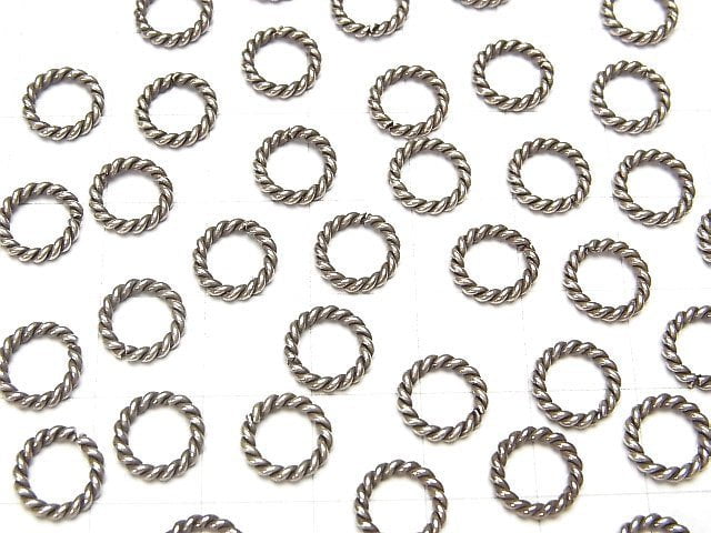 Silver925 Rope Ring (opening/closing type) 4mm,6mm,8mm,10mm 10pcs