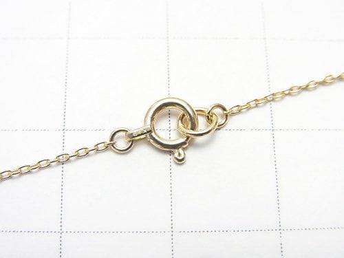 [K10 Yellow Gold] Bracelet Cable Chain 1pc beads (aprx.7inch/17cm)