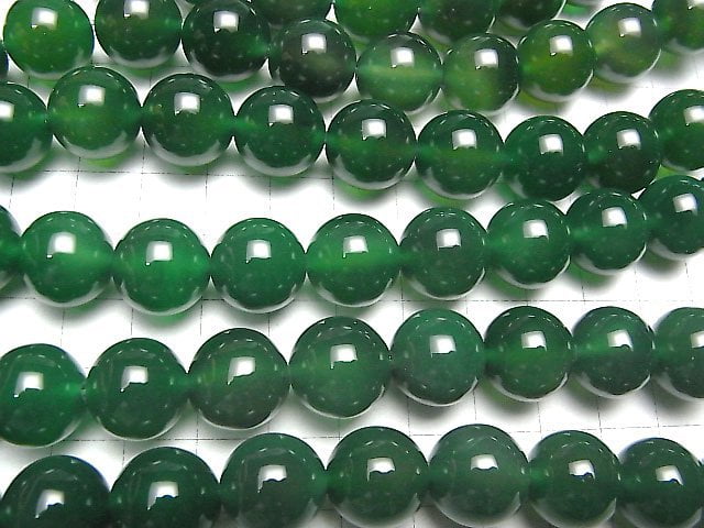 Green Onyx AAA Round 14mm half or 1strand beads (aprx.15inch/36cm)